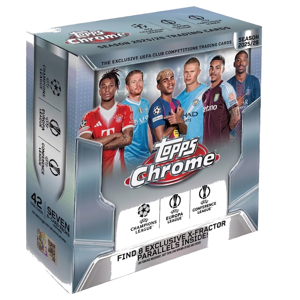 Topps Chrome UEFA Club Competitions 25/26 Mega Box
